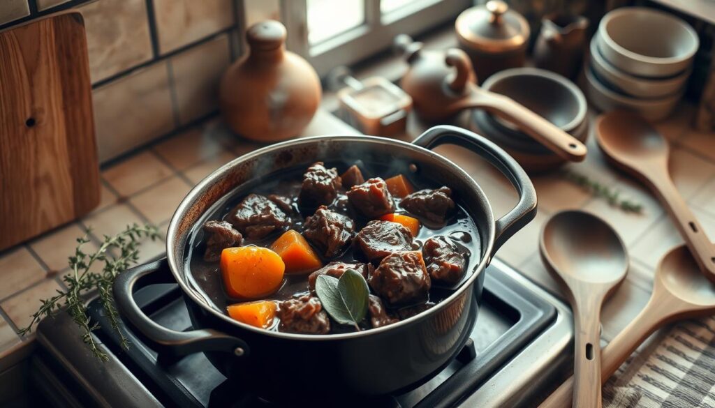 Bœuf bourguignon recette de grand-mère