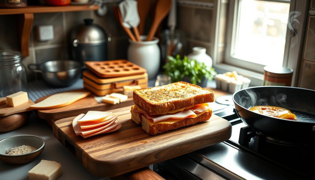 Croque-monsieur préparation technique