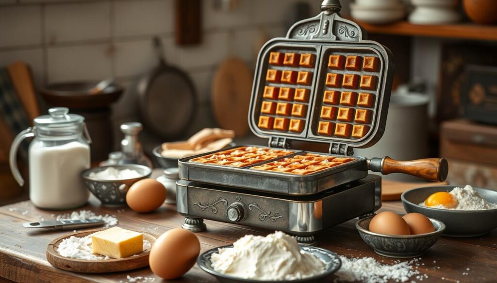 Gaufrier traditionnel pour cuisine régionale