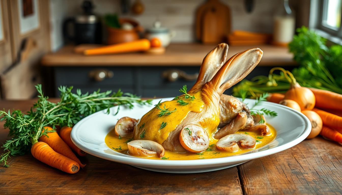 Recette lapin à la moutarde façon grand-mère