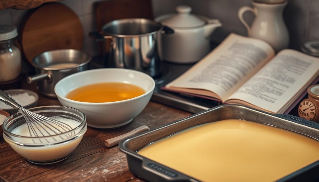 Technique de préparation du flan traditionnel