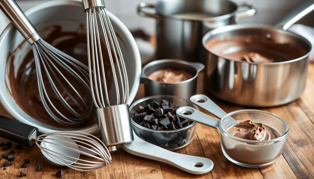 Ustensiles pour mousse au chocolat