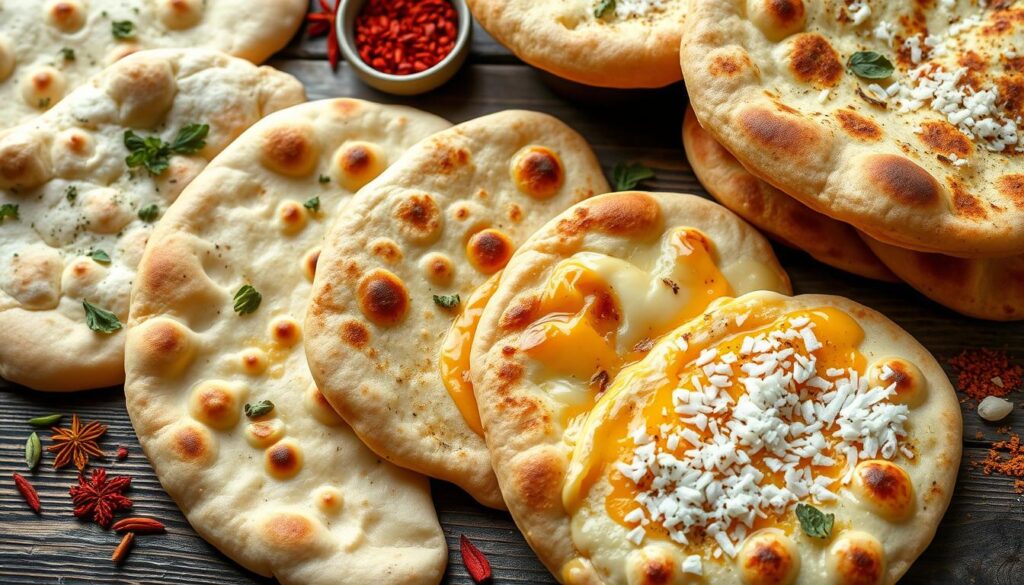 Variantes de naan indien